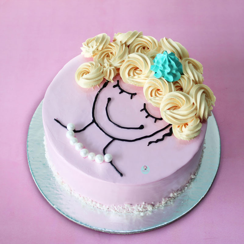 Elegant-Woman-Theme-Cake